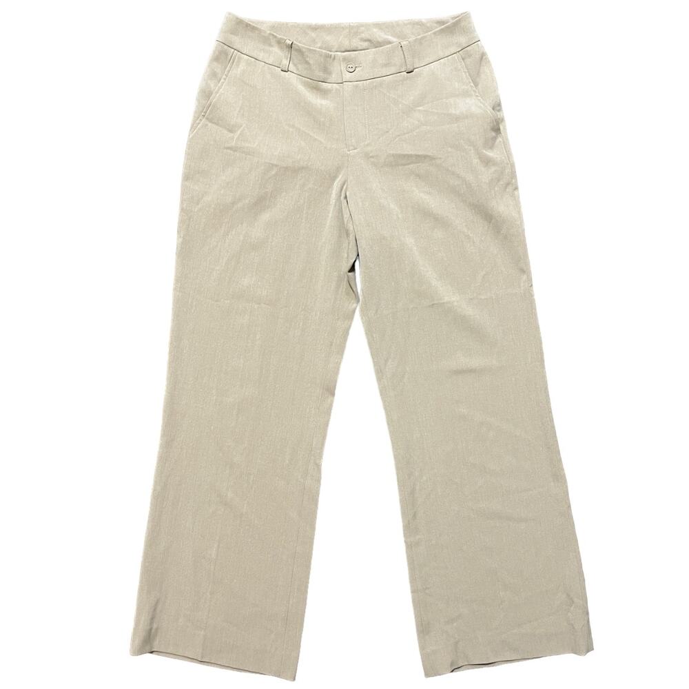 VTG MONROE & MAIN Wide Leg Full Length Trouser Pants in Tan SZ 8